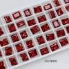 Dongzhou broca de unhas 10 * 8 flor de gelo ponta de corte inferior broca retangular de vidro diamante acessórios super flash unhas jóias
