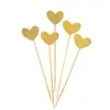 Cartão de cor criativo rosa amor/cartão de cor/layout de mesa de sobremesas doces para múltiplos bolos 5 peças