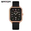 Reloj Sanda para Mujer Luminoso Simple Correa de Silicona Reloj de Cuarzo Popular en Douyin Para Viajar al Trabajo Examen Reloj Impermeable para Mujer