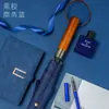 Guarda-chuva de cabo reto para publicidade no atacado, automático, de alta qualidade, com cabo longo para golfe, item para presente