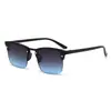 Nuevas Gafas de Sol de Moda, Gafas de Sol de Medio Marco Transfronterizas para Hombre, Gafas de Sol para Proteger del Sol, Gafas de Sol de Medio Marco de Moda