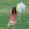 Balões de látex flutuantes coloridos em formato de macaron para festas de aniversário infantis, adereços para fotos em parques ao ar livre no atacado