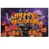 Tela de Fondo para Halloween Juego Completo Decoración Pareados Bandera de Jardín Personalizada Fiesta del Día de Muertos Pancarta Larga Jardín