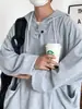 Sudadera con capucha elegante 2026 para hombre y mujer, estilo niche Ins de Hong Kong, moderna, versátil, chaqueta tipo camiseta de abrigo con capucha de corte holgado