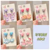 Pendientes de clip para orejas Sanrio para niños, sin agujero, sin oído, para niña, joyería Kulomi, nuevo y lindo anillo de princesa para bebé