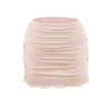 Falda corta bodycon mini de encaje puro estilo Ins con diseño plisado sexy, pantalones culotte versátiles de color liso básico de línea A de cintura baja