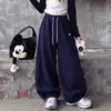 Pantalones para Niñas Otoño 2026 Estilo Nuevo Pantalones Deportivos para Niñas Estudiantes de Secundaria Pantalones de Chándal Niñas Niños Grandes Pantalones de Pierna Ancha Scimitar