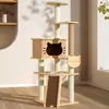 Post de Rascado para Gatos de MDF Douyin Xiaohongshu, Rascador para Gatos de Sisal Transfronterizo, Cama para Gatos con Descuento, Estructura de Escalada Grande para Gatos