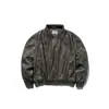Ropa Vintage 2025 Otoño Nuevo Retro Americano Pesada Desgastada Holgada Casual Cuello Solapa Chaqueta de Cuero PU para Motociclista