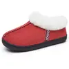 Pantuflas Peludas para Mujer Invierno Nuevas Venta al por Mayor Transfronteriza Zapatos Casuales para Mujer Cálidos Cómodos para el Hogar Felpa Acolchada de Algodón