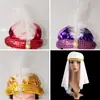 Accesorios de Halloween Sombrero Árabe Cos Sombrero de Super Mario Diadema de la Princesa Jasmine Turbante de Hilo de Dubái de Oriente Medio