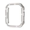 Adecuado para Caja de Reloj Apple S12 Incrustada con Diamantes, Caja de Reloj iWatch de PC con Fila Única Incrustada con Diamantes, Caja Protectora Integrada de PC + Película Templada