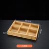 Mesa para Restaurante de Hot Pot de Nueve Compartimentos Vajilla Bandeja de Madera para Desayuno Verduras Cocina Japonesa Plato de Guarnición Plato para Barbacoa
