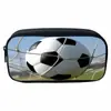 Novo Produto Estojo de Lápis Estampado Chama Desenho Animado Crianças Estudante Moda Armazenamento Caixa de Papelaria Aluno do Ensino Fundamental Menino Futebol