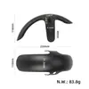 Accesorios para Patinete Eléctrico 6Lite Guardabarros Delantero y Trasero Soporte Metálico Gancho Luz Trasera Luz de Advertencia de Seguridad para Ciclismo