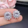 Pendientes de Plata de Ley con Ágata Natural Incrustada Pendientes para Mujer Parte Superior Súper Impresionante Base de Plata de Ley Sin Alergia Sin Hilo