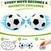 Juego Magnético de Fútbol con Cuerda 20 Piedras con Forma de Balón de Fútbol Juegos Divertidos de Puzzle y Estrategia para Noche de Juegos en Familia, Fiesta, Viaje
