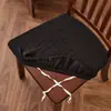Fundas de cojín para silla de color liso TEMU transfronterizas, aptas para todas las estaciones, engrosadas y con correas antideslizantes, para sillas de comedor y taburetes del hogar, al por mayor