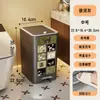 Cubo de basura doméstico de gran capacidad, modelo nuevo, lujo ligero, para cocina, baño, inodoro, sala de estar, con tapa y pedal