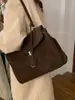 Bolsa de Mão Grande Capacidade Retrô Bolsa Feminina 2025 Nova Maleta Casual Mais Fácil de Combinar Bolsa Tote para Ombro para o Trabalho