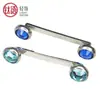 Clavo de Titanio F136 de Doble Punta en Ángulo Recto con Rosca Interna, Perforación Corporal Implatable para Clavícula, Joyería para Piercing