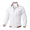 Comercio Exterior Transfronterizo Chaqueta Talla Grande para Hombre Cuello Alto Ropa Exterior Casual Ropa de Trabajo Moderna Color Sólido Moda Ajuste Delgado