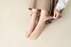 Medias de Seda de Tubo Medio para Mujer Primavera y Verano Sueltas Encaje Trébol de Cuatro Hojas Transpirables Antideslizantes Calcetines Yuezi Calcetines Zhuji Calcetines para Mujer