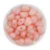 Perlas de Corazón Jelly Color Melocotón con Agujero Vertical de Acrílico de 15 mm, Cuentas Sueltas, Materiales Hechos a Mano, Accesorios para Joyería DIY