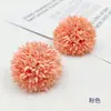 Paisagismo de Celebração de Casamento Flores de Dente-de-leão Simulação Flores Decorativas Pequenas Bolas Cabeças de Crisântemo Pacote de Material DIY Flores para Chapéu