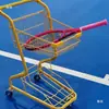 Carrinho de Tênis Multifuncional Cesta Coletora de Bolas para Quadra Interna Externa Carrinho de Tênis Portátil Alta Aparência Carrinho de Treinador Celebridade da Internet