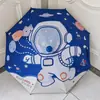 Guarda-chuva Infantil para Meninos e Meninas, Alunos do Ensino Fundamental, Crianças do Jardim de Infância, Segurança Automática, Logotipo Personalizável, Proteção UV