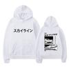 Moletom com Capuz Casual Street Fashion Impressão Dupla Anime Drift AE86 Initial D Masculino e Feminino