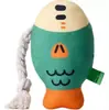 Brinquedo para Cachorro com Som, Simulação de Mastigação de Peixe Cabeçudo, Autoentretenimento, Brinquedo para Pet para Alívio do Tédio, Moagem de Dentes, Alívio do Estresse, Durável e Resistente à Mordida