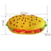 Juguete de Mascota con Voz de Hamburguesa de Sésamo Limpiador Dental de Vinilo para Perros