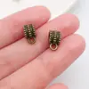 Contas Espaçadoras Pingente Padrão Retrô Bronze Antigo, Vários Estilos de Cabeças de Suspensão de Liga de Três Furos para Pulseiras e Colares DIY