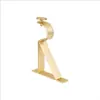 Comercio exterior superventas barra de cortina vintage soporte triangular de hierro simple blanco ventana fija soporte de barra romana