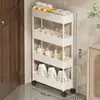 Prateleira de Armazenamento Traseira para Porta de Banheiro Vão do Banheiro Carrinho Pequeno Ultrafino Vão do Vaso Sanitário Muito Estreito Armário de Armazenamento de Chão Multicamadas