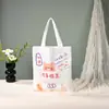 Em Estoque Bolsa de Lona Sacolas para Lembrancinhas de Festa de Aniversário Dia das Crianças Estilo Ins Sensação de Alta Qualidade Bolsa de Lona para Aula de Treinamento Personalizável DIY