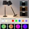 Lámpara de Mesa Minimalista Moderna, Lámpara de Mesa Decorativa Recargable, Dormitorio, Restaurante, Bar, Sensible al Tacto, Luz Nocturna de Ambiente de Gama Alta