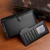 Nuevo Bolso Clutch para Hombre con Candado de Combinación Antirrobo de Gran Capacidad Multibolsillo Bolso de Mano de Negocios Bolso de Moda de Cuero para Hombre