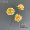 Peonía Artificial Exquisita con 3 Cabezas de Flor para Decoración de Pasillo de Boda, Flores para Salón de Bodas, Pared de Flores al por Mayor, Fabricante de Flores de Seda al por Mayor