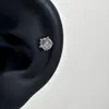 Estilo Dulce y Fresco Clavos de Hueso de Oreja de Estrella de Cinco Puntas Pendientes de Acero de Titanio con Circonita Pendientes Estilo Ins para Mujer Imprescindibles para Personas de Moda de Gama Alta de Nicho