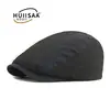 Gorra de Verano Fina Transpirable Estilo Japonés para Hombre, Boina de Pato Transpirable de Secado Rápido con Bloques de Color, Gorra de Artista Retro Británica para Mujer, Moderna