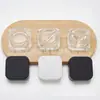 En stock Botella de Crema para Ojos de 5 ml 9 ml Tarro de Porcelana Negra Transparente Porcelana Blanca Tarro de Vidrio Botella de Crema Tamaño de Viaje Cosmético