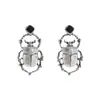 Pendientes Colgantes de Escarabajo Retro de Estilo Europeo y Americano para Todas las Ocasiones Pendientes de Insectos de Aleación Texturizada Retro Pendientes Transfronterizos para Mujer
