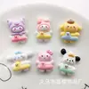 Dibujo animado Sanrio Melody Pacha Perro Patito Flotador de piscina Parche de resina Accesorios para el cabello DIY Material para Colgante de Funda de Teléfono Móvil