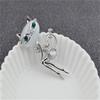 Broche de gatinho super fofo olho de gato de pedra cristal coreano de alta qualidade pino de lapela de terno de gato Cat Girl roupas personalizadas