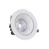 Foco empotrado de techo LED de aluminio fundido pequeña colina hogar anti-deslumbramiento COB luz lavaluces de pared luz de hogar sin soporte
