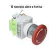 La37-11Zs (Y090)Lay7 Botão Interruptor de Parada de Emergência Autotravante Cabeça Cogumelo Parada de Emergência Abertura