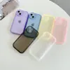 Nueva Chica Gordita para Apple 15promax Ojos Grandes TPU Simple Color Sólido Transparente 7 Funda Suave 11 Funda para Teléfono Móvil